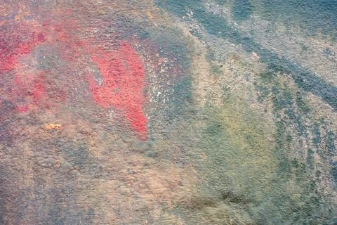 The texture of the old concrete wall for the background. Stock Photos