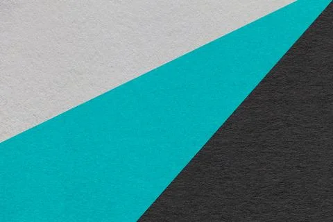 Texture of old craft gray, turquoise and black color paper background, macro Stock Photos