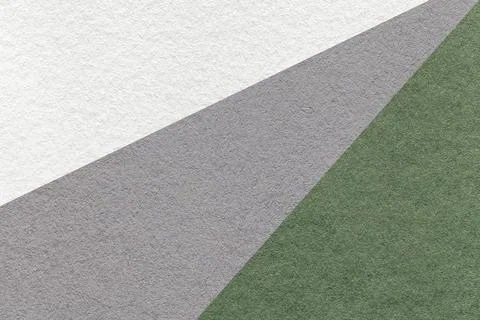 Texture of old craft white, gray and green color paper background, macro. Foto stock