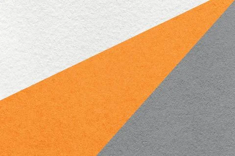 Texture of old craft white, orange and gray color paper background, macro Stockfoto's