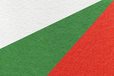 Texture of old craft white, red and green color paper background, macro Stock Photos