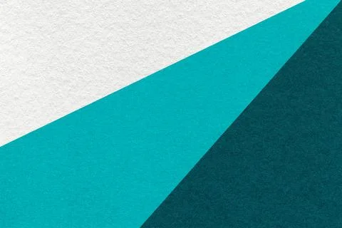 Texture old craft white, turquoise and emerald paper background, macro Stock Photos