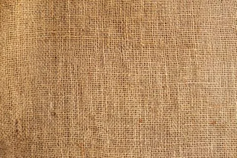Texture of old crumpled burlap Stock Photos