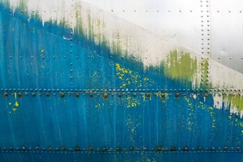 Texture of old fighter body Stock Photos
