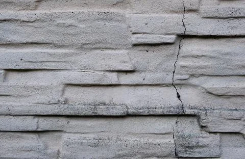 Texture of old gray concrete stone wall for background Stock Photos