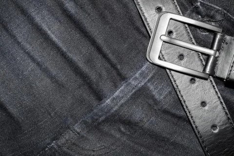 Texture the old jeans. Stock Photos