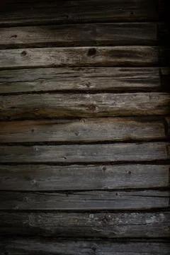 Texture of old log house wall Stock Photos