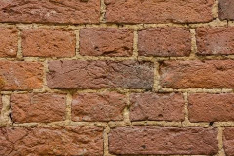 The texture of the old masonry of red brick. Stock Photos