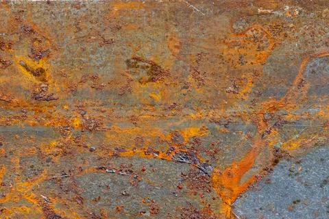 The texture of old metal covered with rust Stock Photos