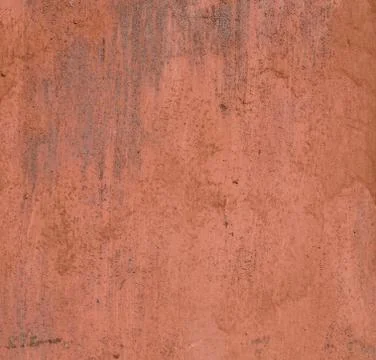 Texture old metal surface painted, orange paint with rust Stock Photos