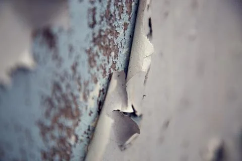 The texture of the old paint on the doors. Stock Photos