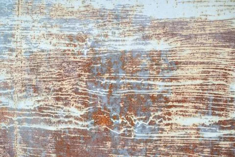Texture of old painted metal surface with rust Foto stock