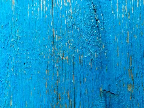 Texture of old painted shabby rustic wooden fence made of planks, with rusty Stock Photos