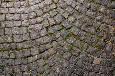 Texture of old paving slabs Stock Photos