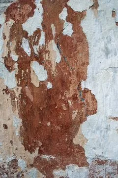 Texture of old plaster. Old paint texture is chipping, cracked fall destruction 写真素材