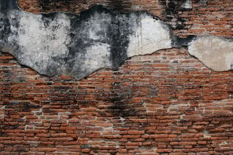 Texture of old red brick wall Stock Photos