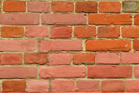Texture of a old red brick wall background Foto stock