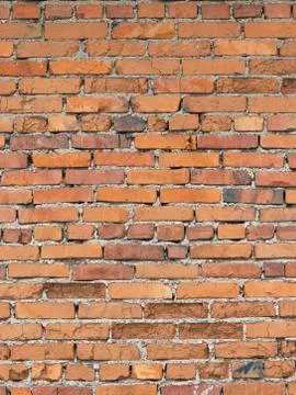 Texture old red brick wall Stock Photos