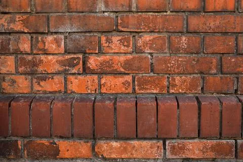 Texture of old red brick wall as background 写真素材