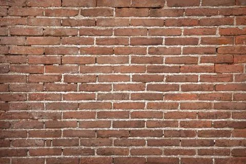 Texture of old red brick wall as background 写真素材