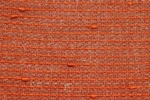 Texture of old red fabric closeup Stock Photos
