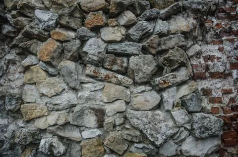Texture of old rock wall for background Stock Photos