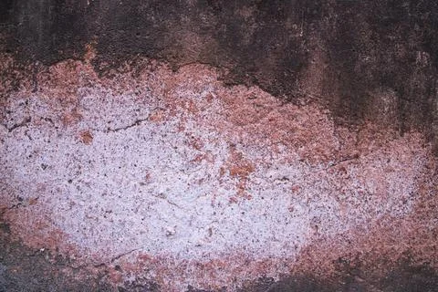 Texture of old rustic wall covered with brown stucco. Abstract background f.. Foto stock