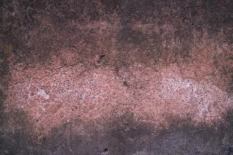 Texture of old rustic wall covered with brown stucco. Abstract background f.. Stock Photos