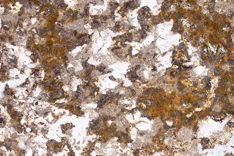 The texture of old rusty metal covered with cracked paint Stock Photos