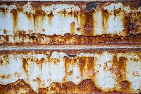 The texture of the old rusty metal. Stock Photos