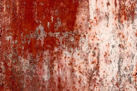 Texture of old rusty metal with scratches and mother-in-law. Abstract grung.. Stock Photos