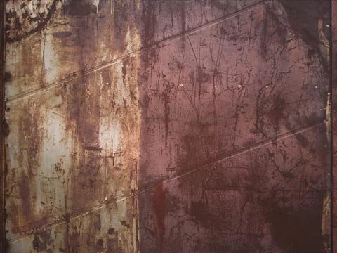 The texture of an old rusty metal sheet Stock Photos