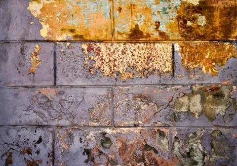 Texture of old scraped wall Stock Photos