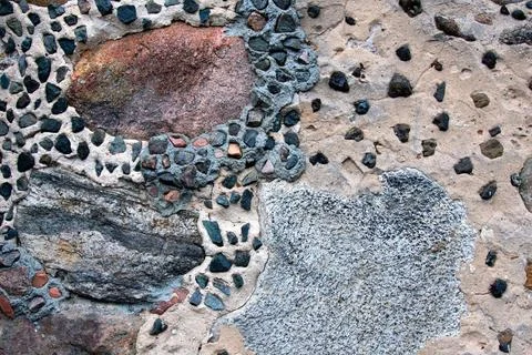 Texture of an old stone brick wall. Background for copying Fotos de archivo