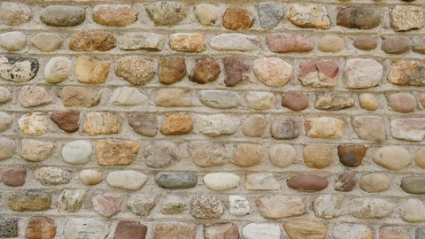 Texture of an old stone wall in an old house Stock Footage 117671573