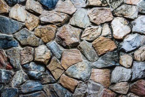 Texture of old stone wall 스톡 사진