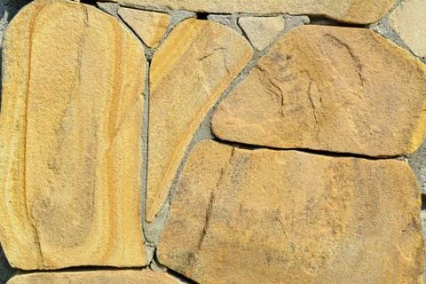 The texture of the old stone wall. Stock Photos