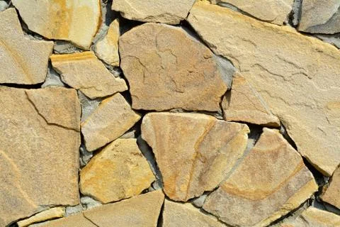 The texture of the old stone wall. Stock Photos