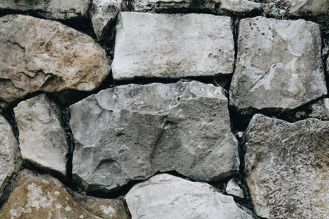 Texture of an old stone wall Stock Photos
