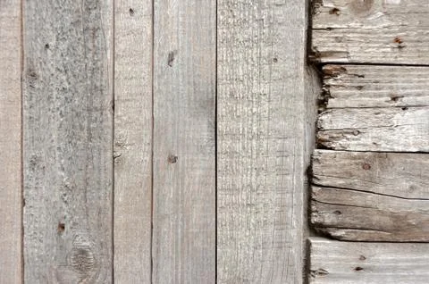 Texture of an old tree Weathered pieces of wood, with rusty nails. Old tree Stock Photos