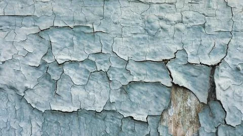 Texture old wall with blue paint abstract pattern Stock Photos
