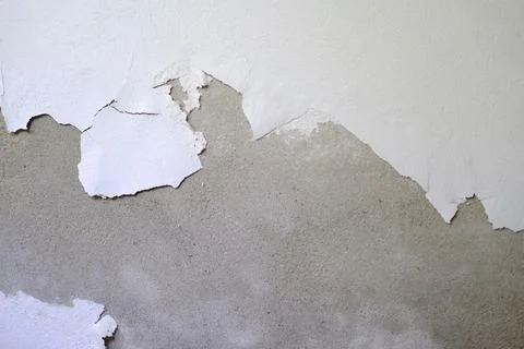 Texture of old wall for designer, rough white, gray background, collapsing .. Stock Photos