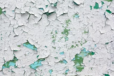 Texture old wall with peeling paint Stock Photos