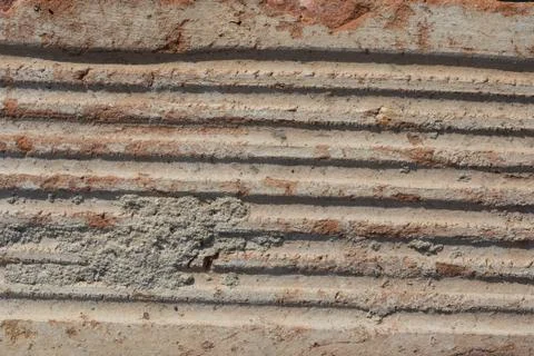 Texture Of Old Weathered Brick in Harsh Direct Sunlight Stock Photos