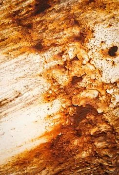 Texture of old white painted rusty metal plate Stock Photos