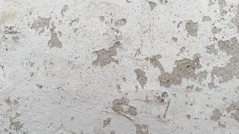 Texture of old white plastered wall with peeling paint Stock Footage 330360680