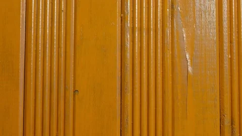Texture of old wooden surface painted in brown colour, closeup view. Video stock 136943154