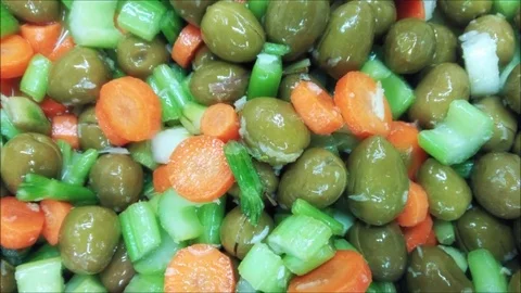 Texture of olives Stock Footage 77912187