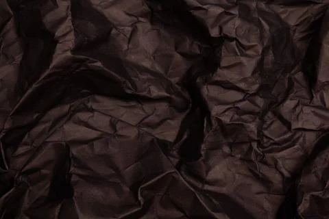 Texture or background of detailed black toned crumpled paper Stock Photos