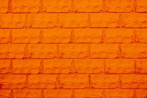 Texture of orange brick wall as background Stock Photos